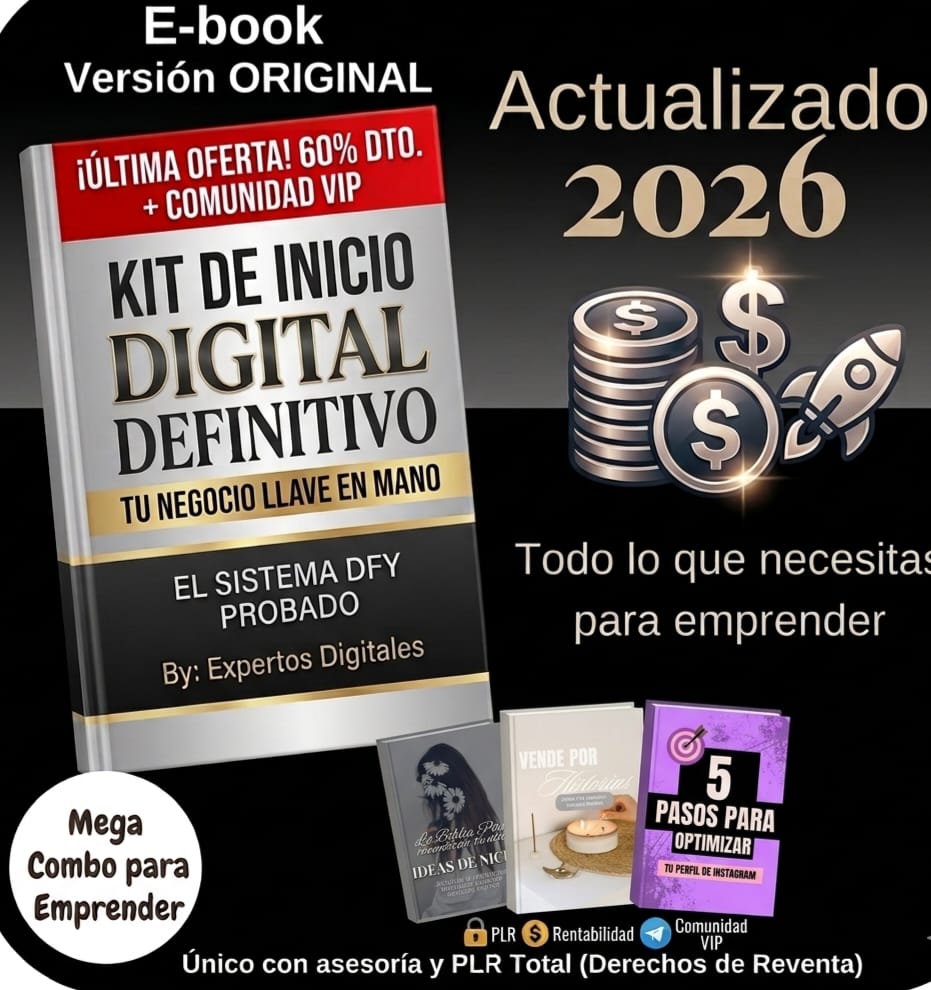 KIT DE INICIO DIGITAL DEFINITIVO: Negocio Llave en Mano (PLR) + Comunidad VIP